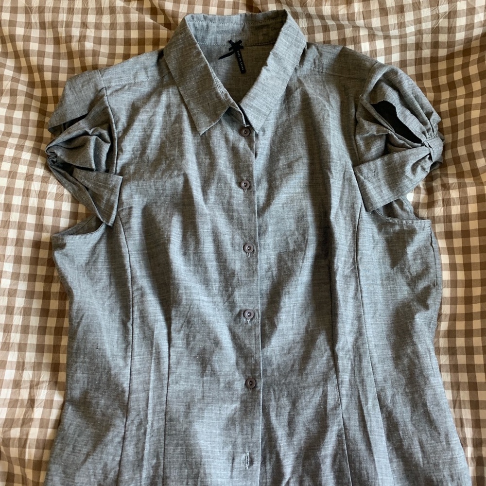 Ribbon Sleeve Blouse by Lapis